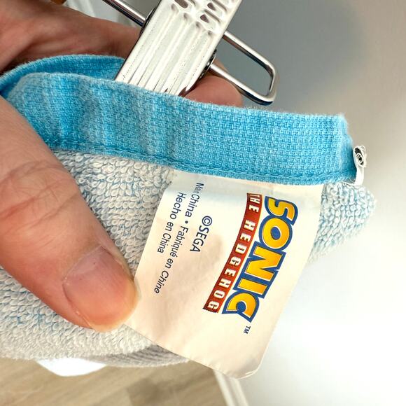 Sonic The Hedgehog Kids Bath Beach Towel In Blue - Picture 8 of 8